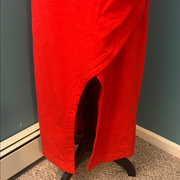 Anthropologie Maeve Squareneck Red Maxi Dress Size 12 AS IS - Picture 6 of 16